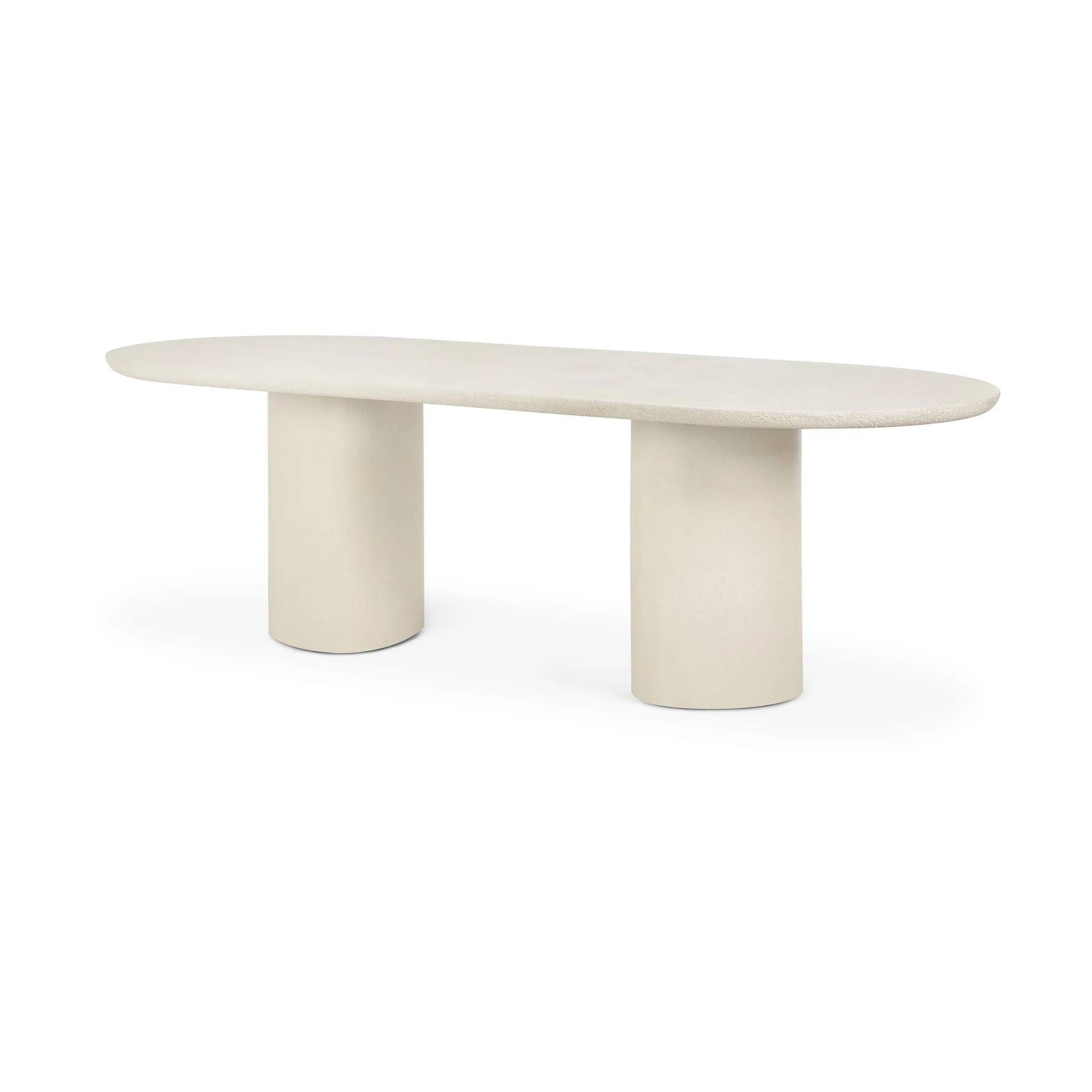 Mesa de comedor Elements Oblong, Blanco roto Ethnicraft