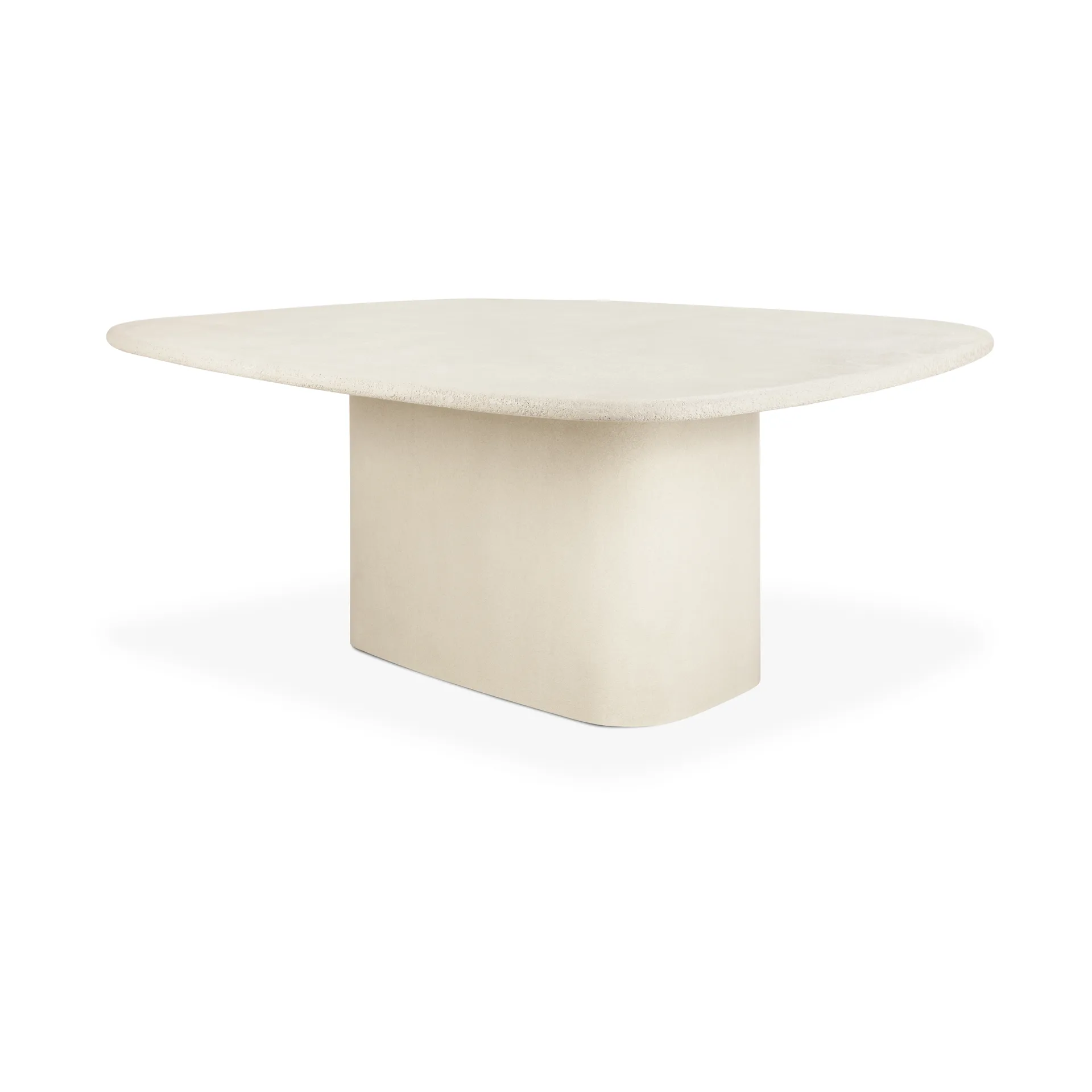 Mesa de comedor Elements Pebble, Blanco roto Ethnicraft