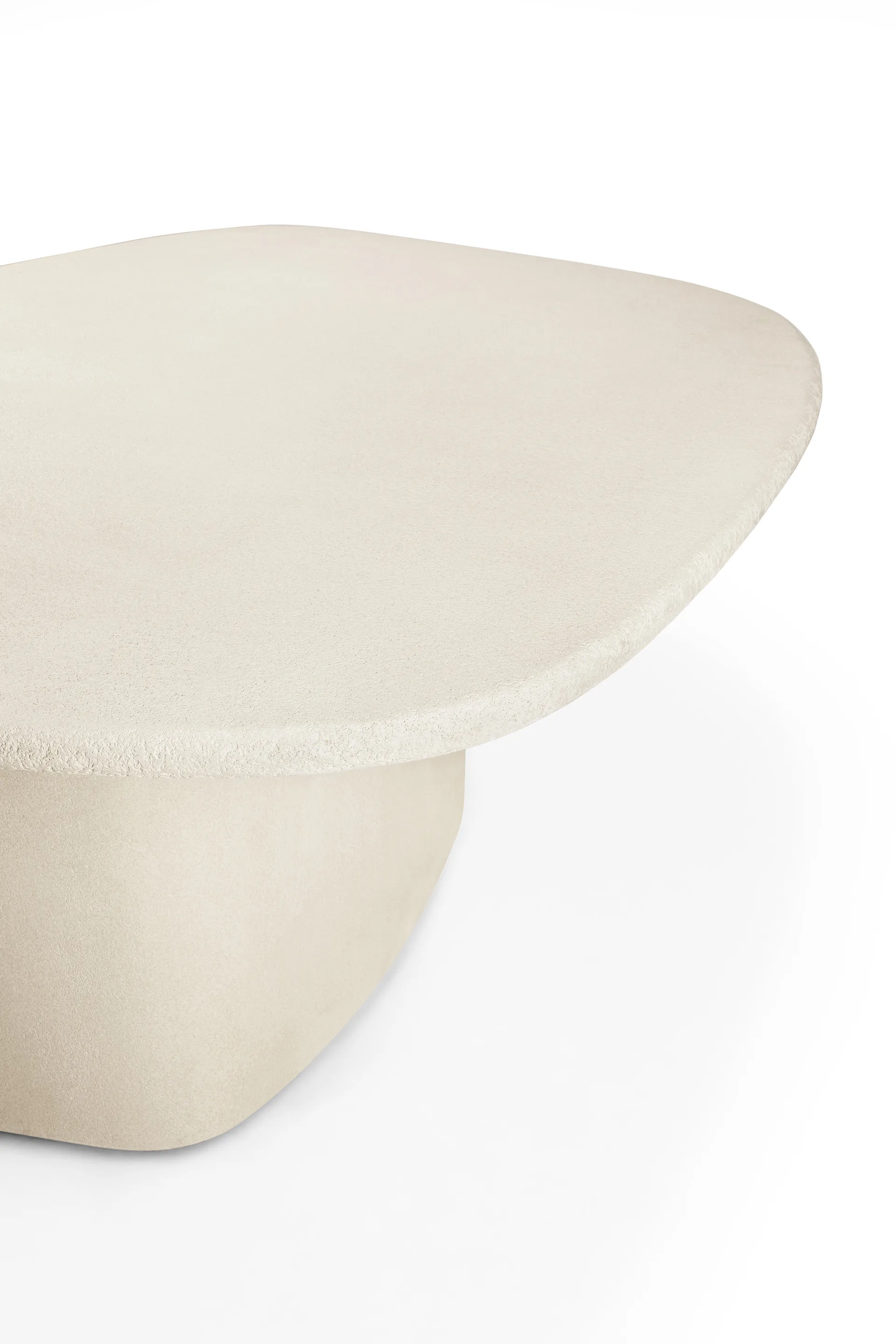 Mesa de comedor Elements Pebble, Blanco roto Ethnicraft