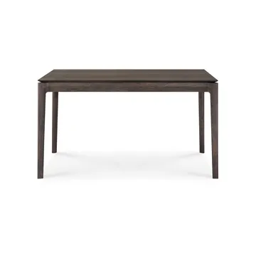 Mesa de comedor extensible Bok  - Roble lacado en color marrón, 90x140/220 cm - Ethnicraft