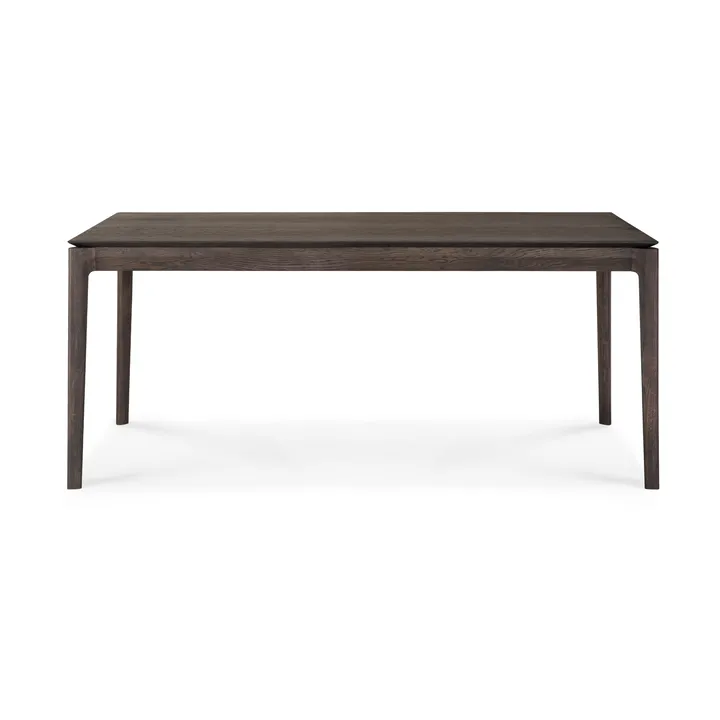 Mesa de comedor extensible Bok  - Roble lacado en marrón, 100×180/280 cm - Ethnicraft