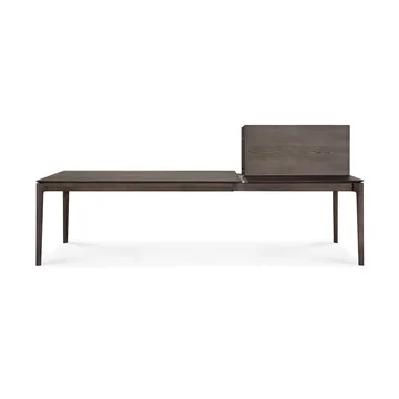 Mesa de comedor extensible Bok  - Roble lacado en marrón, 100×180/280 cm - Ethnicraft