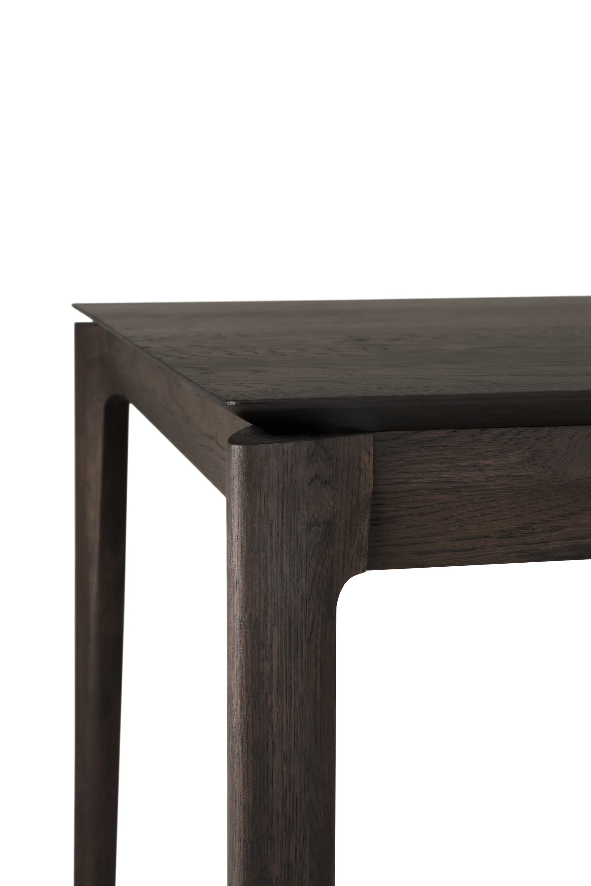 Mesa de comedor extensible Bok , Roble lacado en marrón, 100×180/280 cm Ethnicraft