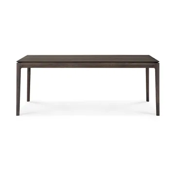Mesa de comedor extensible Bok  - Roble lacado en marrón, 100x200/300 cm - Ethnicraft