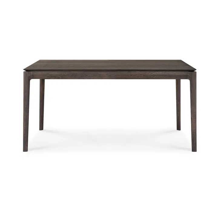 Mesa de comedor extensible Bok  - Roble lacado en marrón, 90x160/240 cm - Ethnicraft