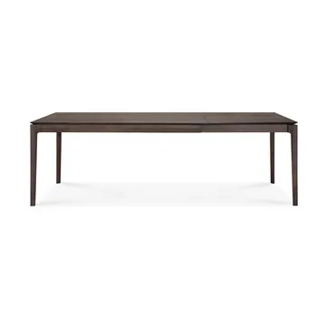 Mesa de comedor extensible Bok  - Roble lacado en marrón, 90x160/240 cm - Ethnicraft