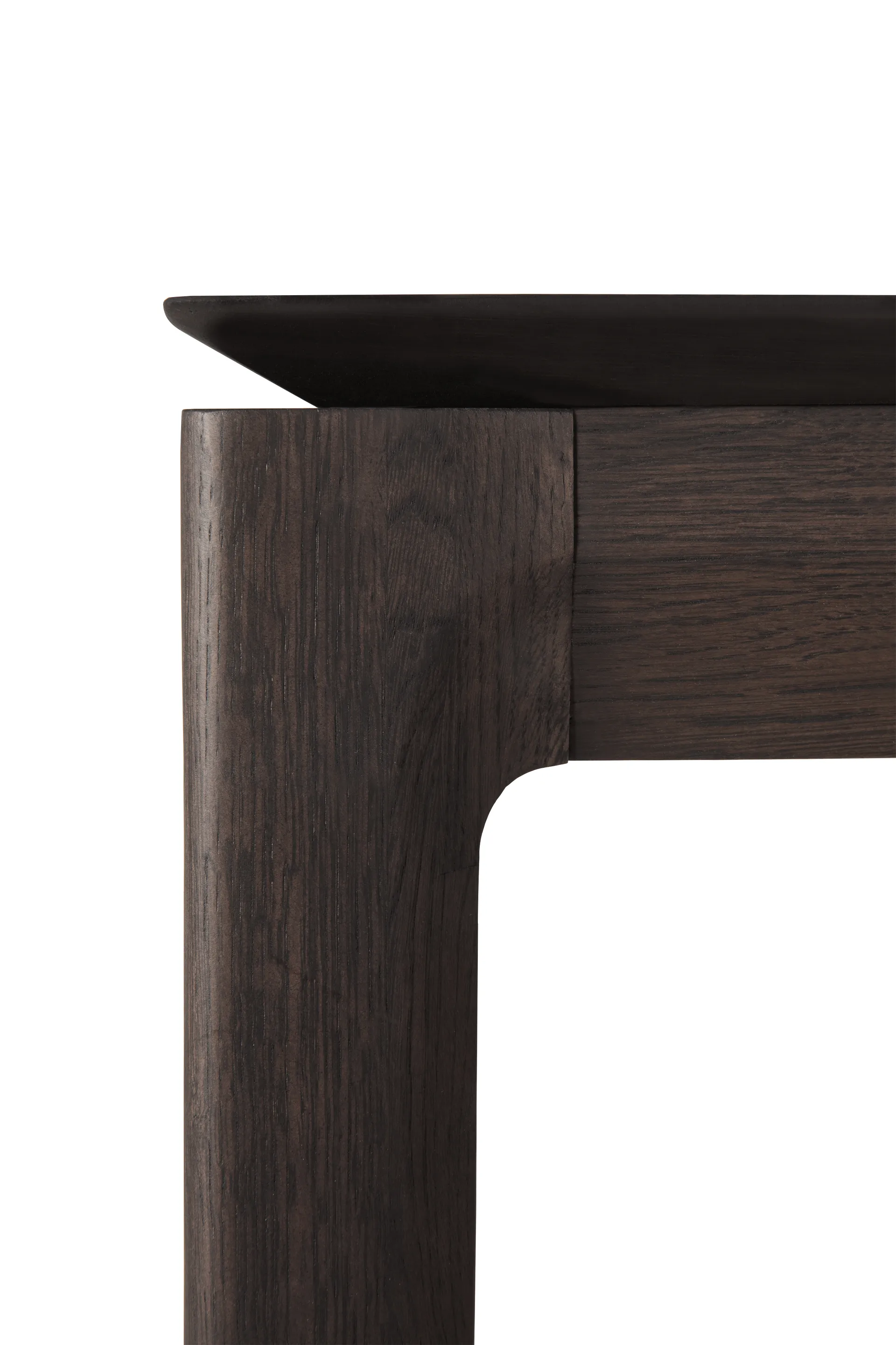 Mesa de comedor extensible Bok , Roble lacado en marrón, 90x160/240 cm Ethnicraft