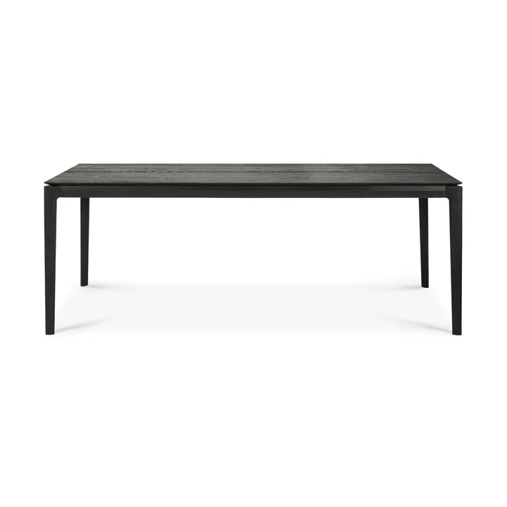 Mesa de comedor extensible Bok  - Roble lacado en negro, 100x200/300 cm - Ethnicraft