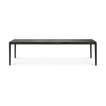 Mesa de comedor extensible Bok  - Roble lacado en negro, 100x200/300 cm - Ethnicraft