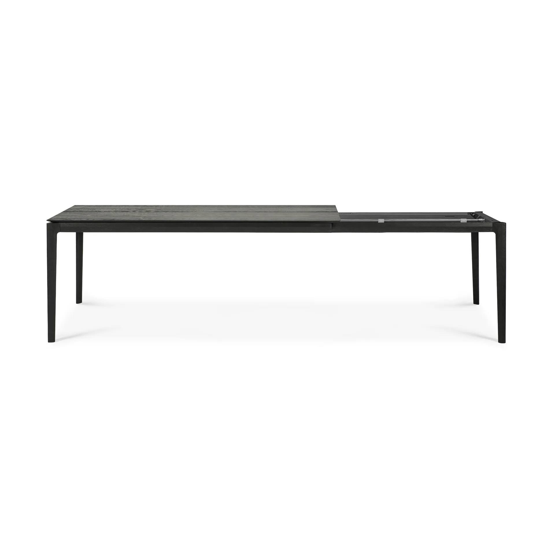 Mesa de comedor extensible Bok , Roble lacado en negro, 100x200/300 cm Ethnicraft