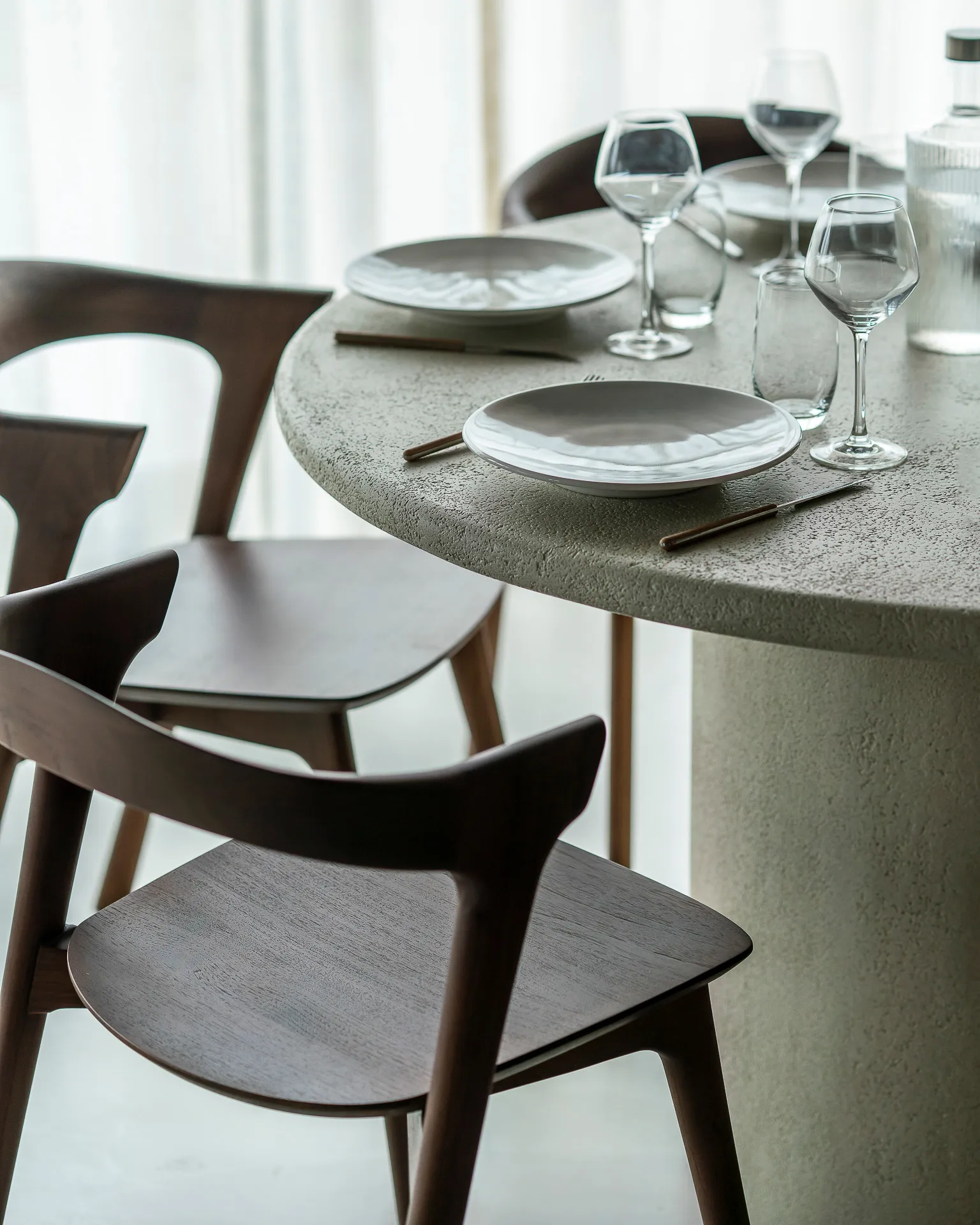 Mesa Elements, Off White, Ø125 cm Ethnicraft