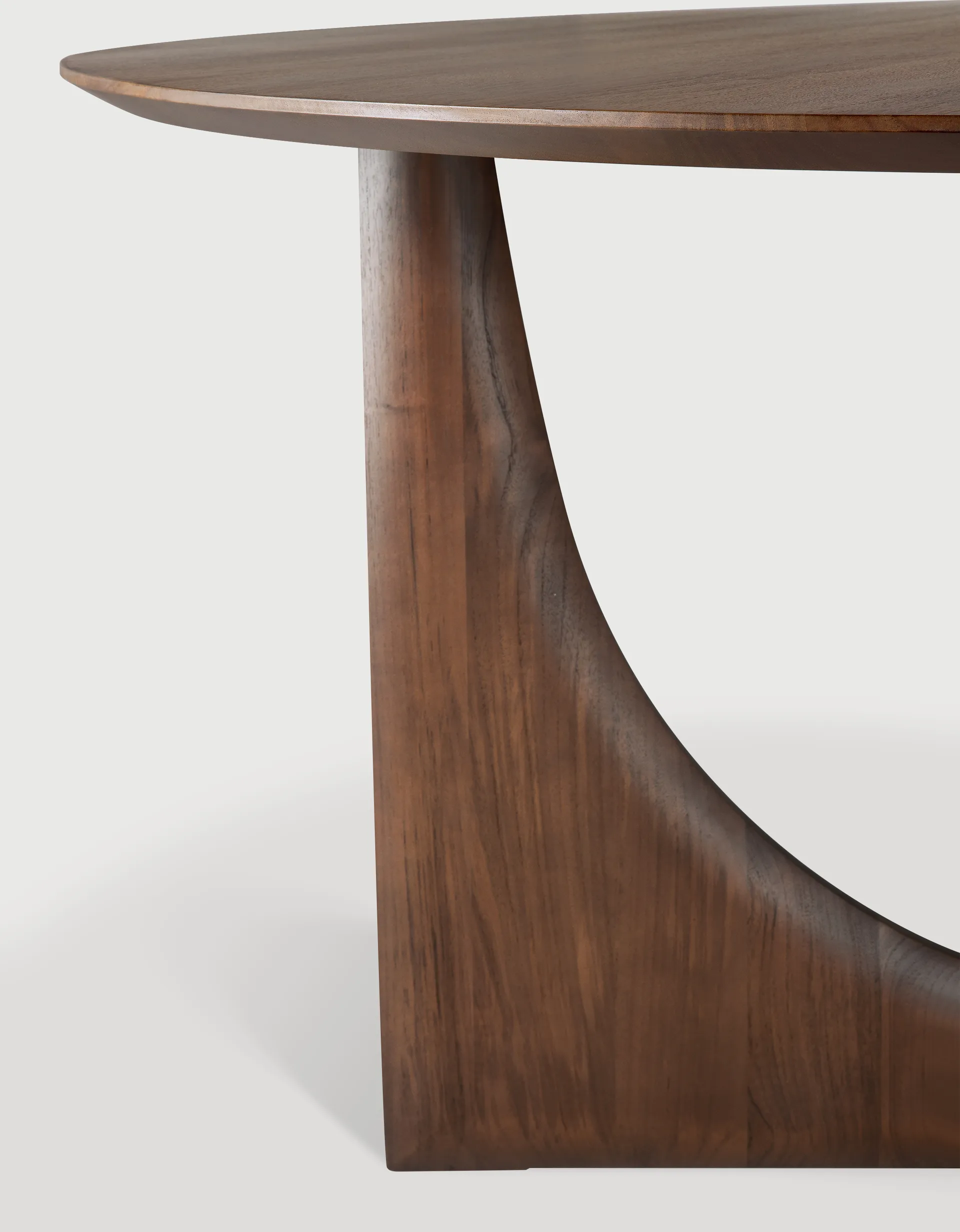 Mesa Geometric, Teca teñida oscura 150 cm Ethnicraft