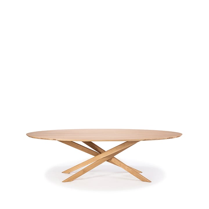 Mesa Mikado ovalada - Roble aceitado con cera dura - Ethnicraft