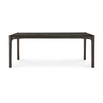 Mesa PI - Dark brown teak, 200×95 cm - Ethnicraft