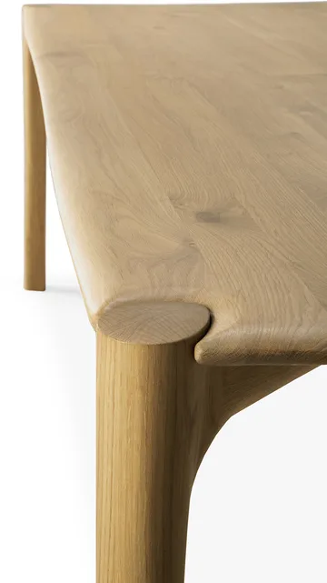 Mesa PI - Roble aceitado con cera dura, 200 x 95 x 76 cm - Ethnicraft