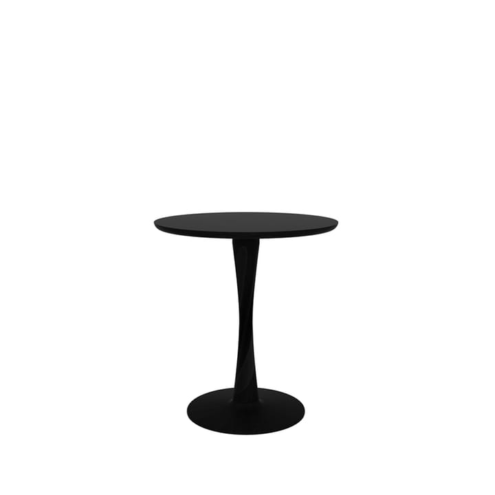 Mesa redonda Torsion en roble negro teñido - Ø70 cm - Ethnicraft