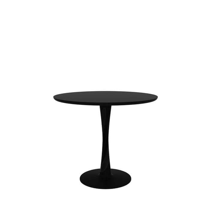 Mesa redonda Torsion en roble negro teñido - Ø90 cm - Ethnicraft