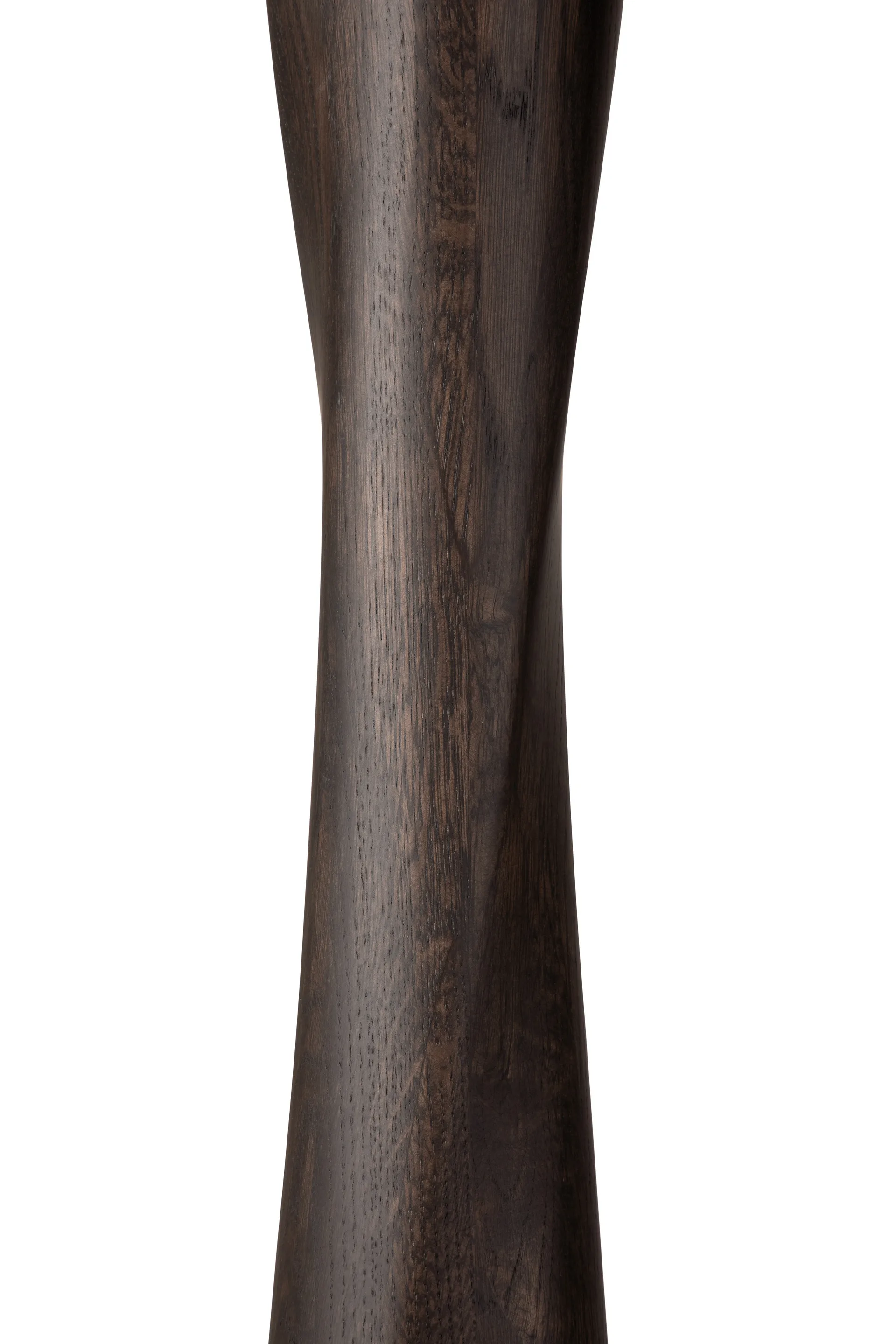 Mesa Torsion, Roble lacado en marrón, Ø90 cm Ethnicraft