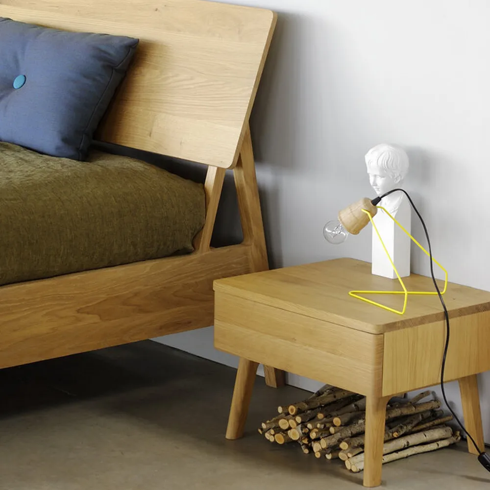 mesita de noche Air, Roble con aceite duro encerado Ethnicraft