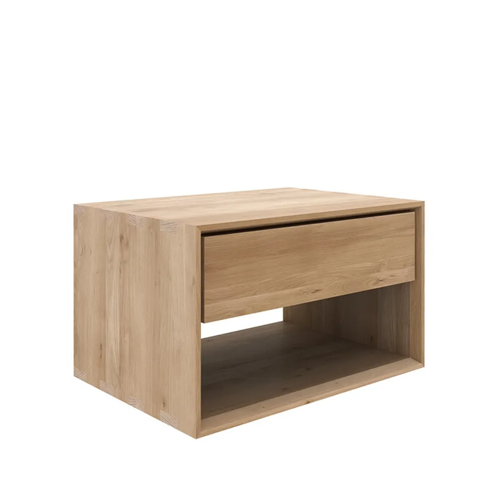 Mesita de noche Nordic II, Aceite de cera Oak 1 caja 57 cm Ethnicraft