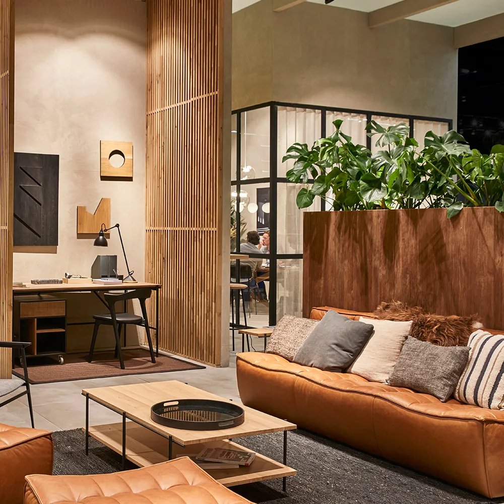 Módulo de esquina N701 recto, Tela dark grey Ethnicraft