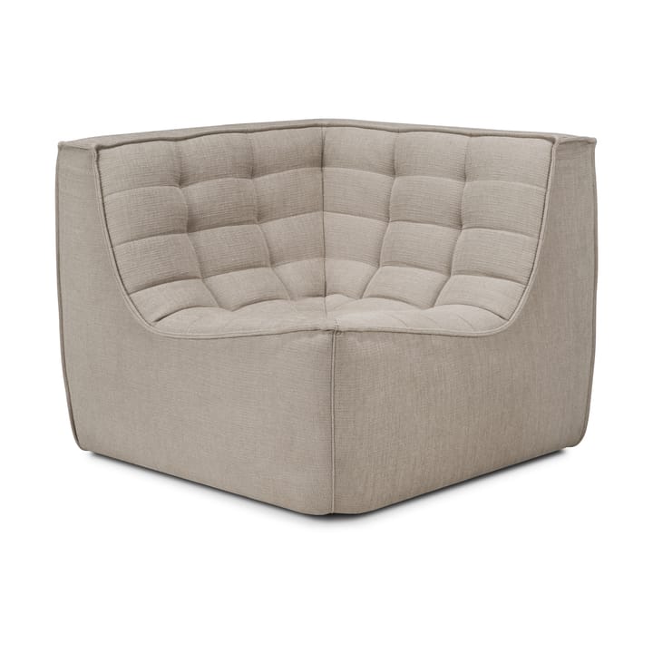 Módulo de esquina N701 recto - Tela ecru beige - Ethnicraft
