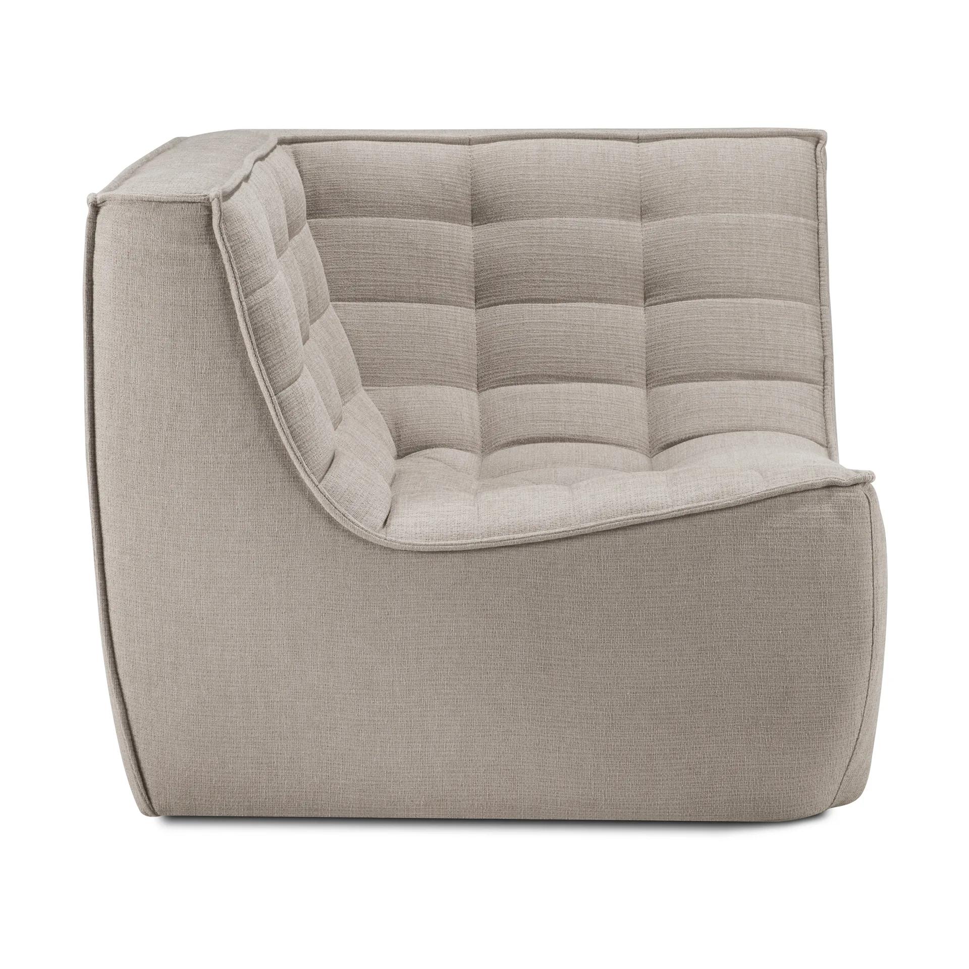 Módulo de esquina N701 recto, Tela ecru beige Ethnicraft