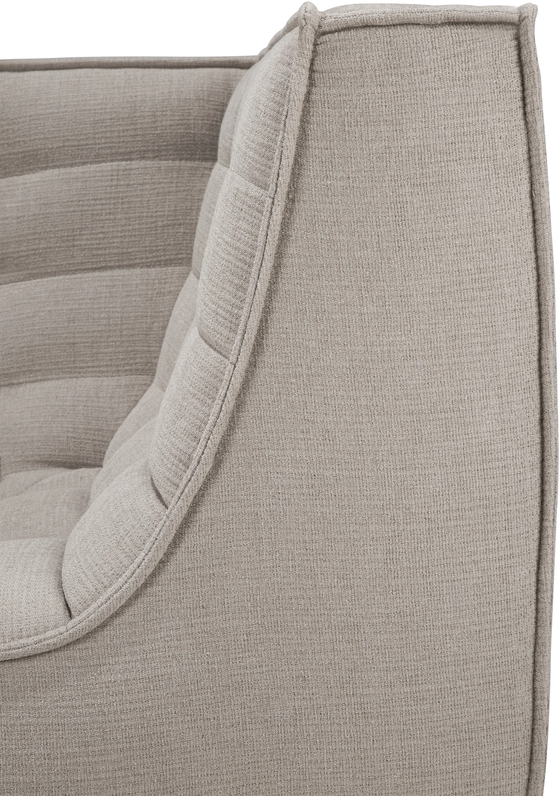 Módulo de esquina N701 recto, Tela ecru beige Ethnicraft