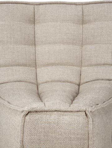 Módulo de esquina N701, redondeado 45° - Tela ecru beige - Ethnicraft