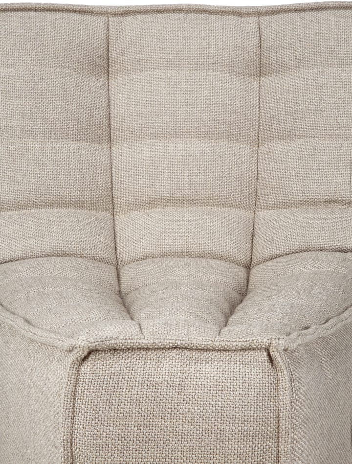 Módulo de esquina N701, redondeado 45°, Tela ecru beige Ethnicraft
