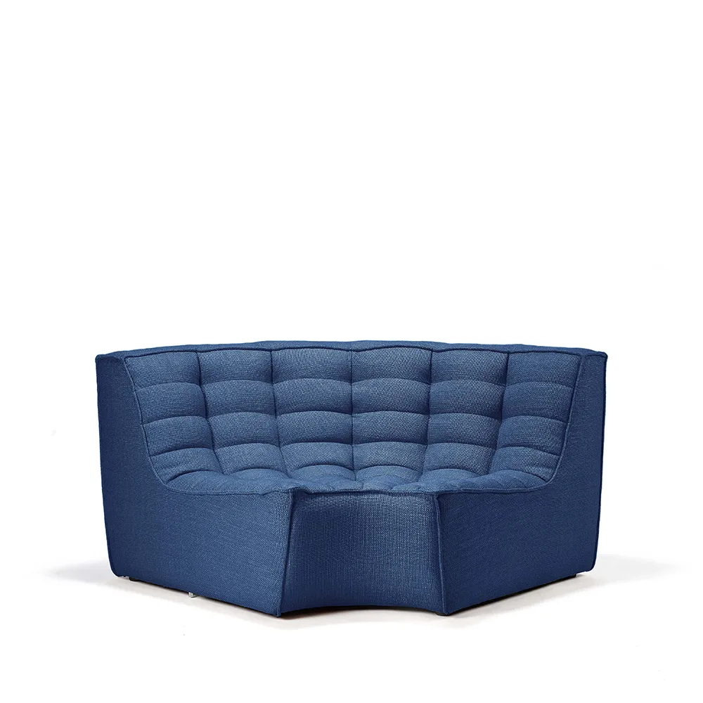 Módulo de esquina N701 redondeado 90°, Tela blue Ethnicraft