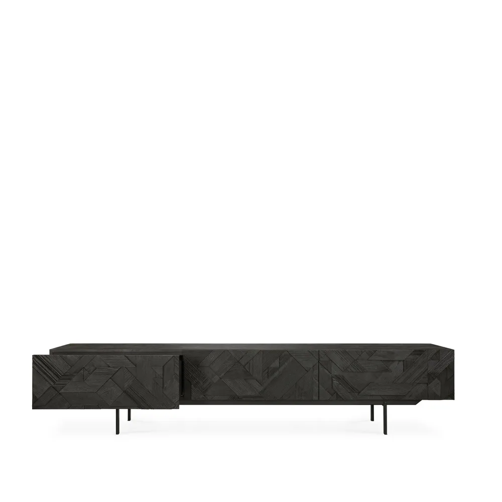 Mueble multimedia Graphic, Black 242 cm Ethnicraft