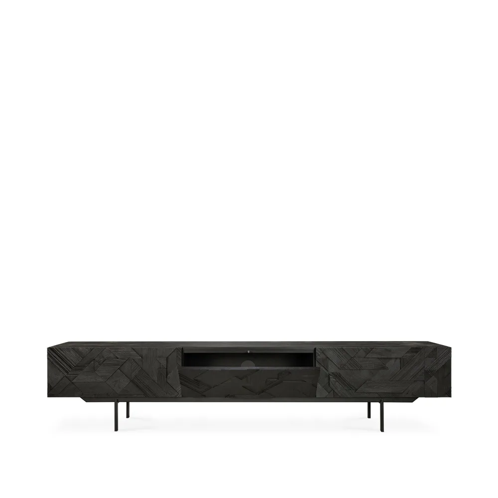 Mueble multimedia Graphic, Black 242 cm Ethnicraft