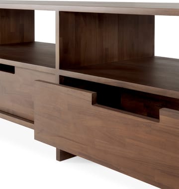 Mueble multimedia Kabuki - Teca teñida oscura - Ethnicraft