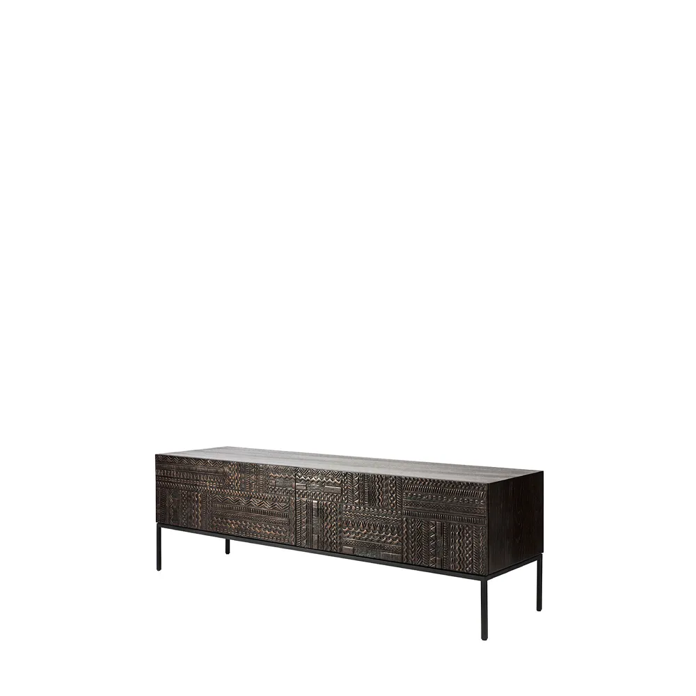 Mueble multimedia Tabwa , Teca negra 51x160 cm Ethnicraft