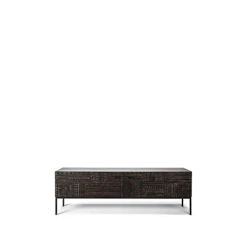 Mueble multimedia Tabwa  - Teca negra 51x160 cm - Ethnicraft