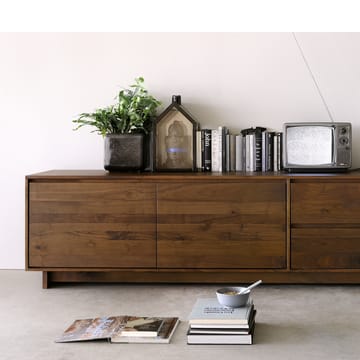Mueble multimedia Wave 60x210 cm - Roble con aceite duro encerado - Ethnicraft