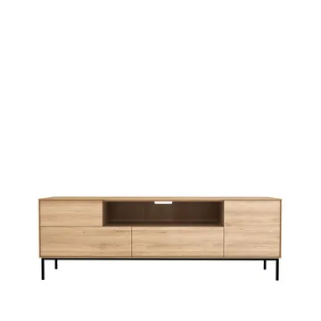 Mueble multimedia Whitebird  180 cm - Oak wax oil-Black metal - Ethnicraft