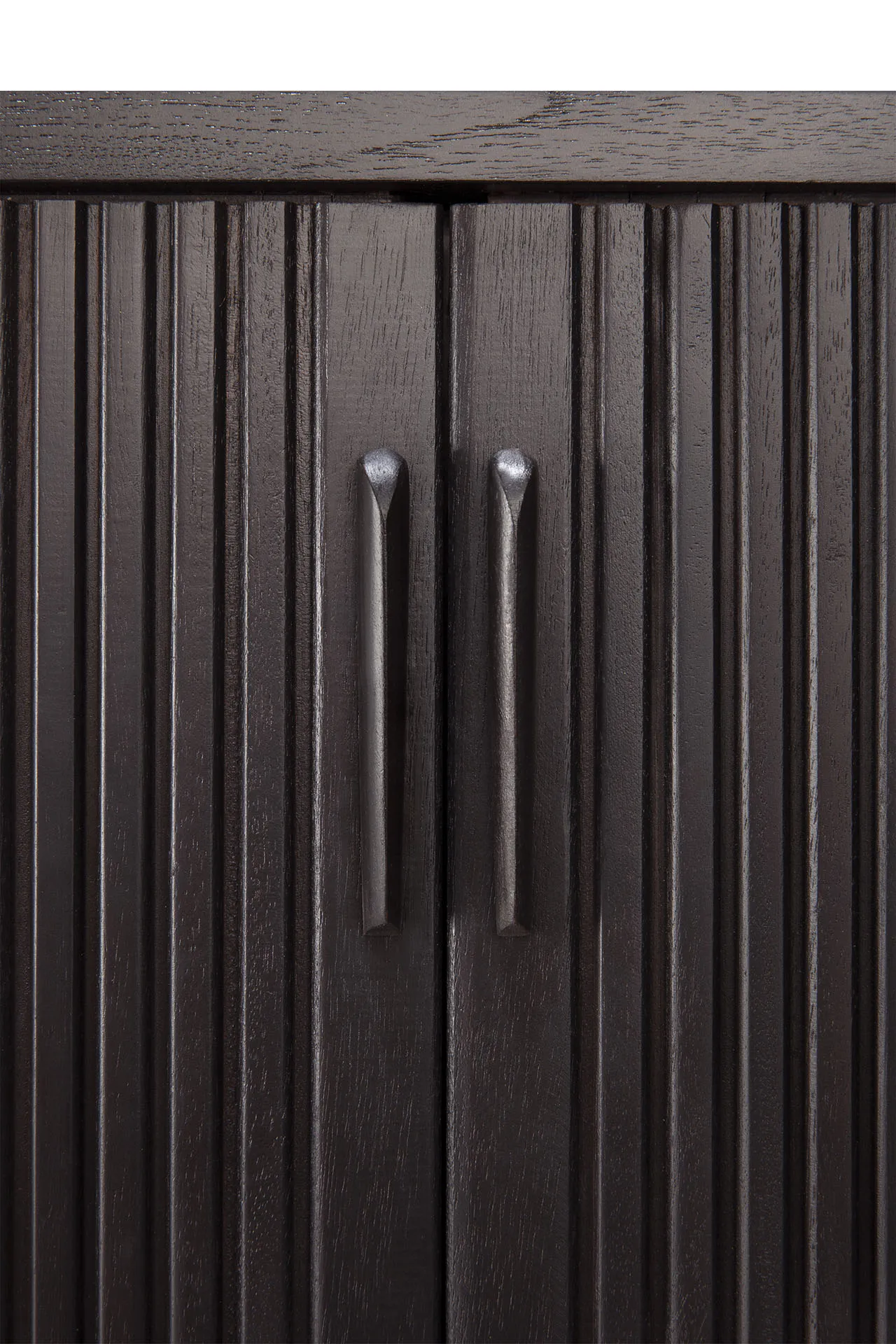 Mueble para TV Roller Max, Lackad teak-negro-2 puertas Ethnicraft