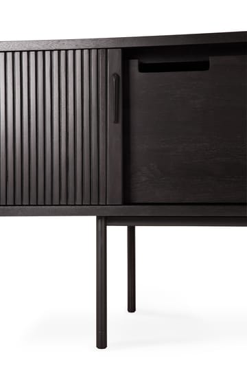 Mueble para TV Roller Max - Lackad teak-negro-2 puertas - Ethnicraft