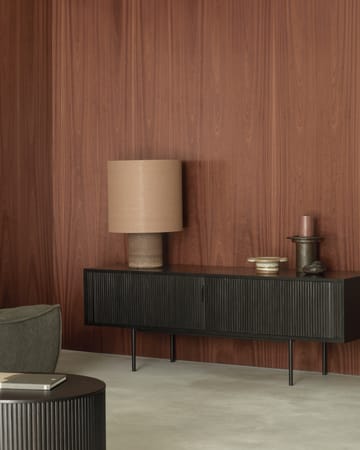 Mueble para TV Roller Max - Lackad teak-negro-2 puertas - Ethnicraft
