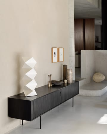 Mueble para TV Roller Max - Lackad teak-negro-2 puertas - Ethnicraft