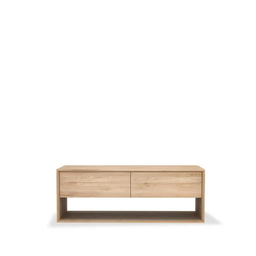 Mueble TV Nordic, Roble encerado 1 puerta 1 cajón 120 Ethnicraft