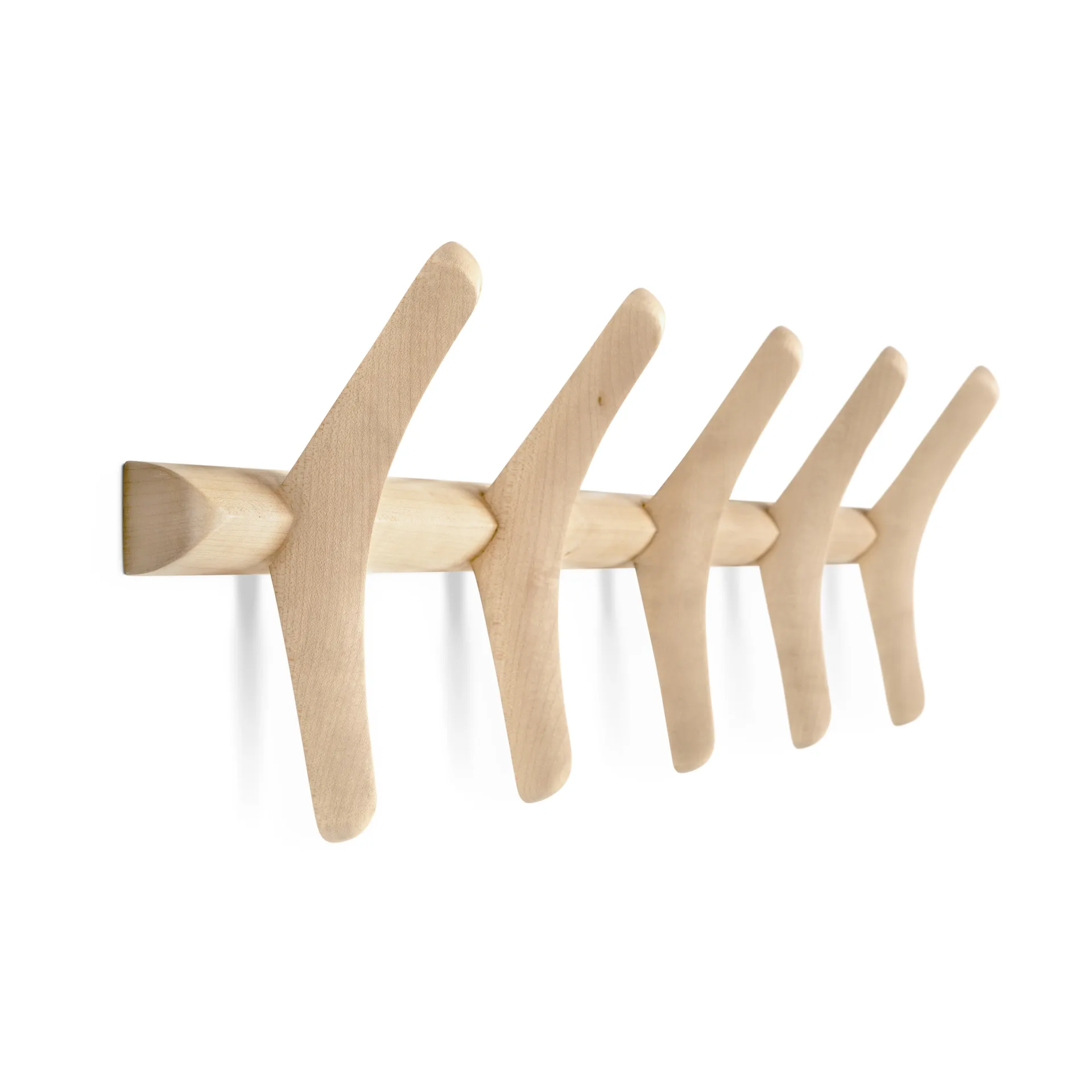 Perchero de pared PI, Plátano lacado, 70x21 cm Ethnicraft