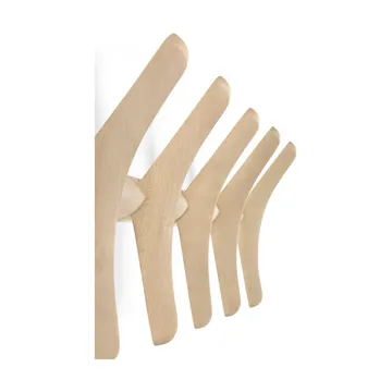 Perchero de pared PI - Plátano lacado, 70x21 cm - Ethnicraft