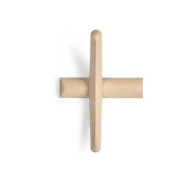 Perchero de pared PI - Plátano lacado, 70x21 cm - Ethnicraft