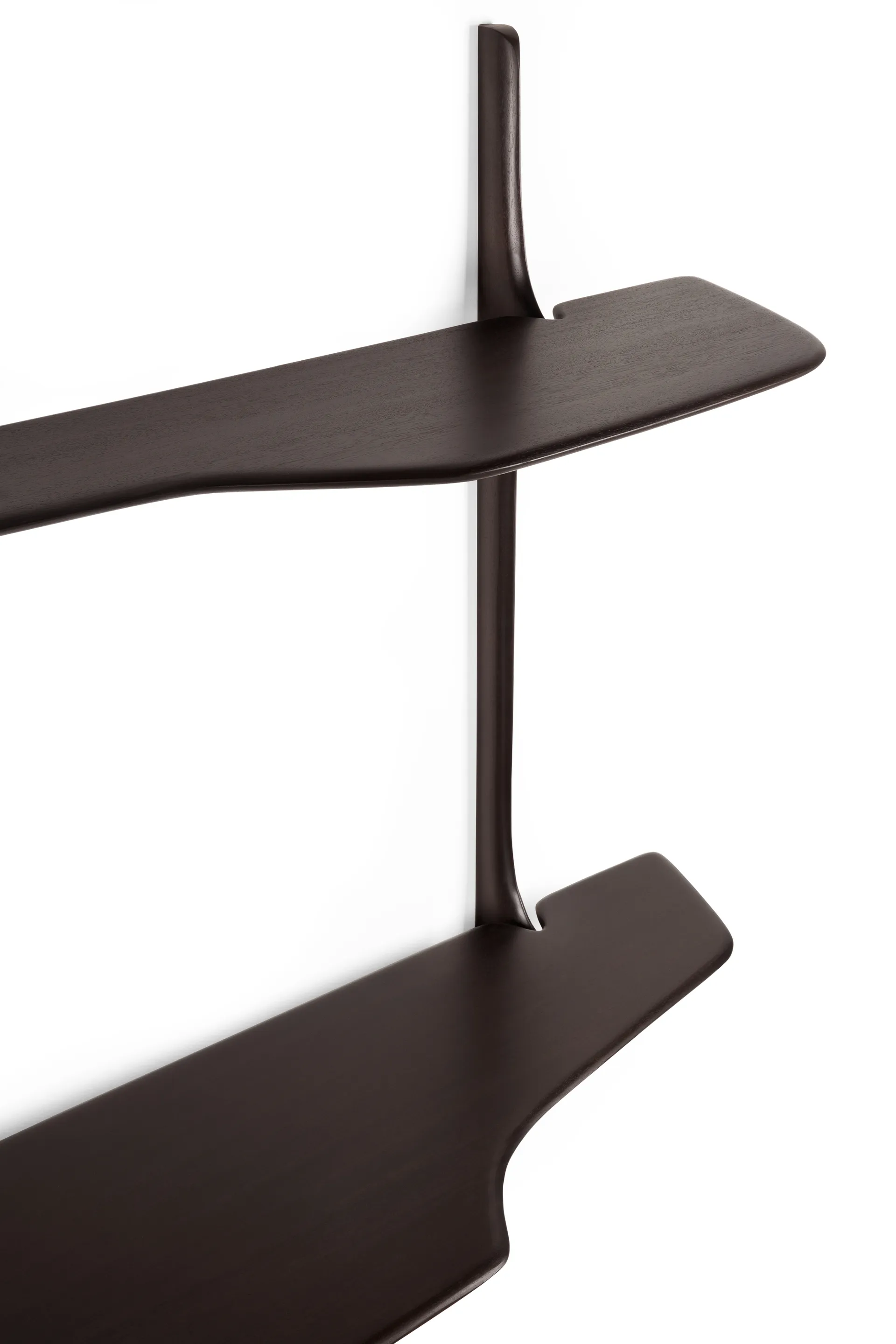 PI escritorio de pared, Madera de caoba dark brown, 140x48 cm Ethnicraft