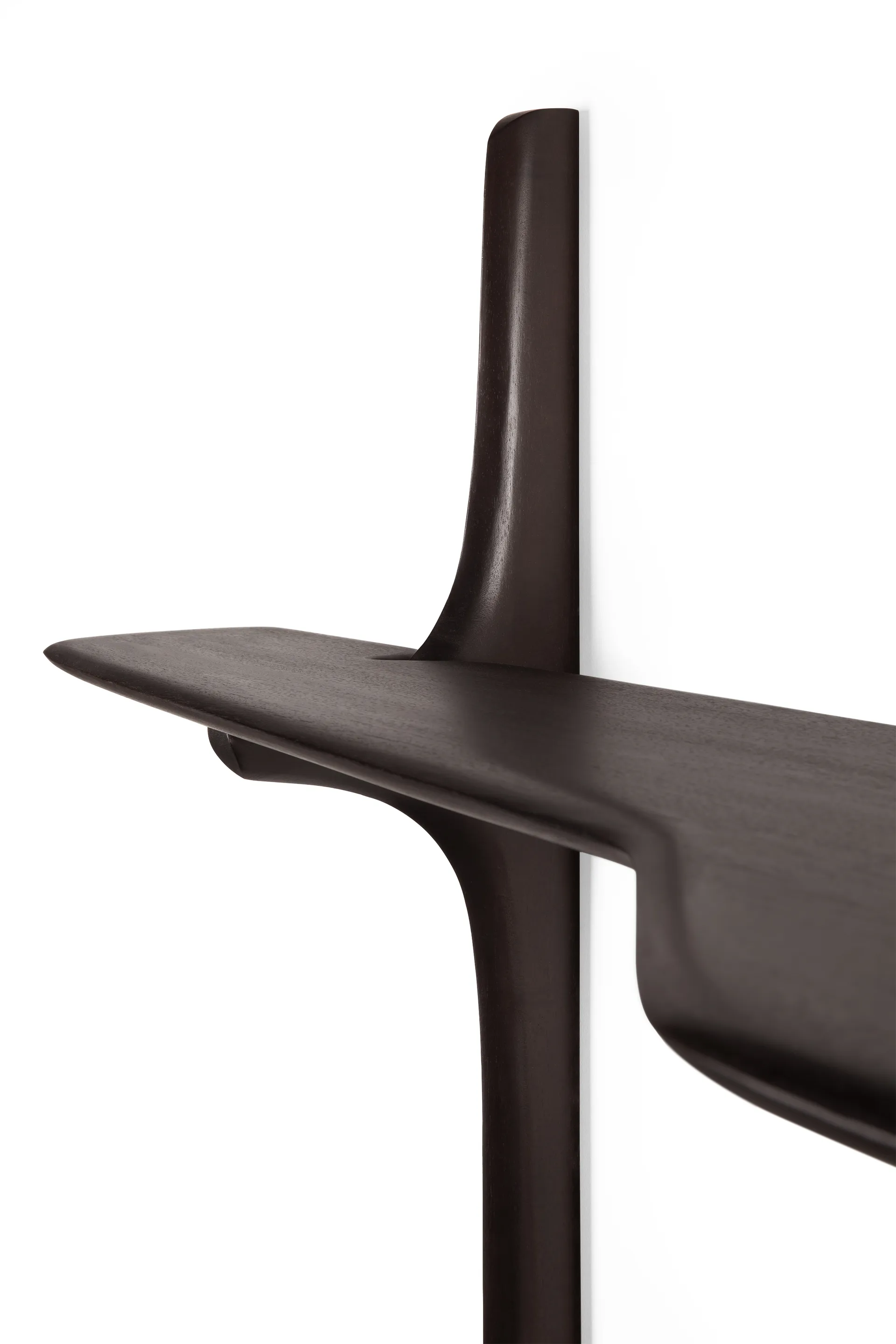 PI escritorio de pared, Madera de caoba dark brown, 140x48 cm Ethnicraft