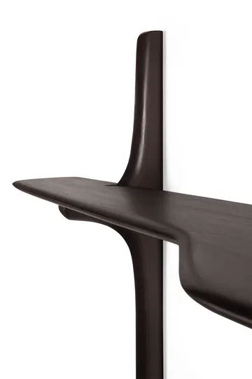 PI escritorio de pared - Madera de caoba dark brown, 140x48 cm - Ethnicraft