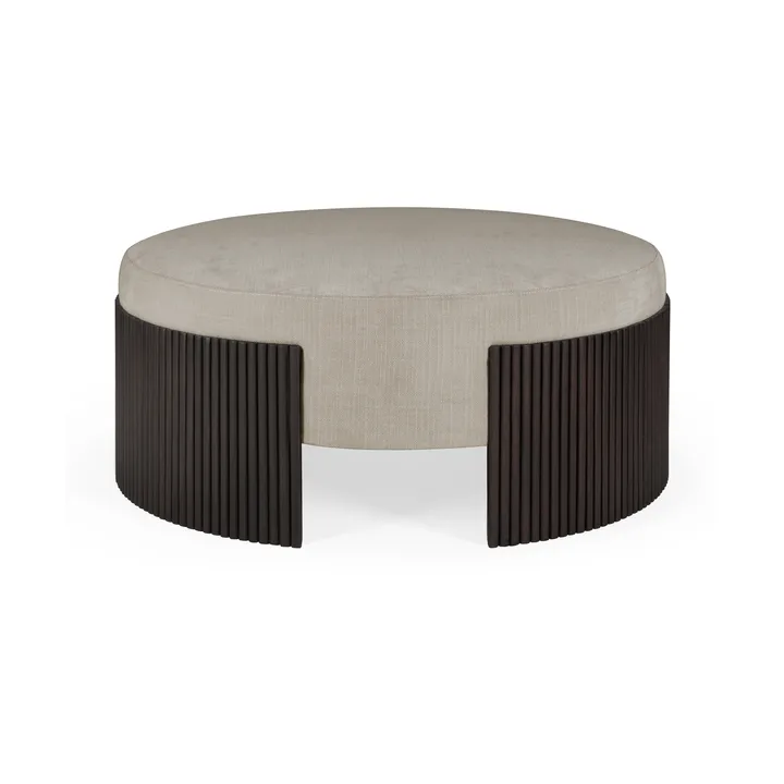 Puf Roller Max  - Dark brown mahogny, Ø85×35 cm - Ethnicraft